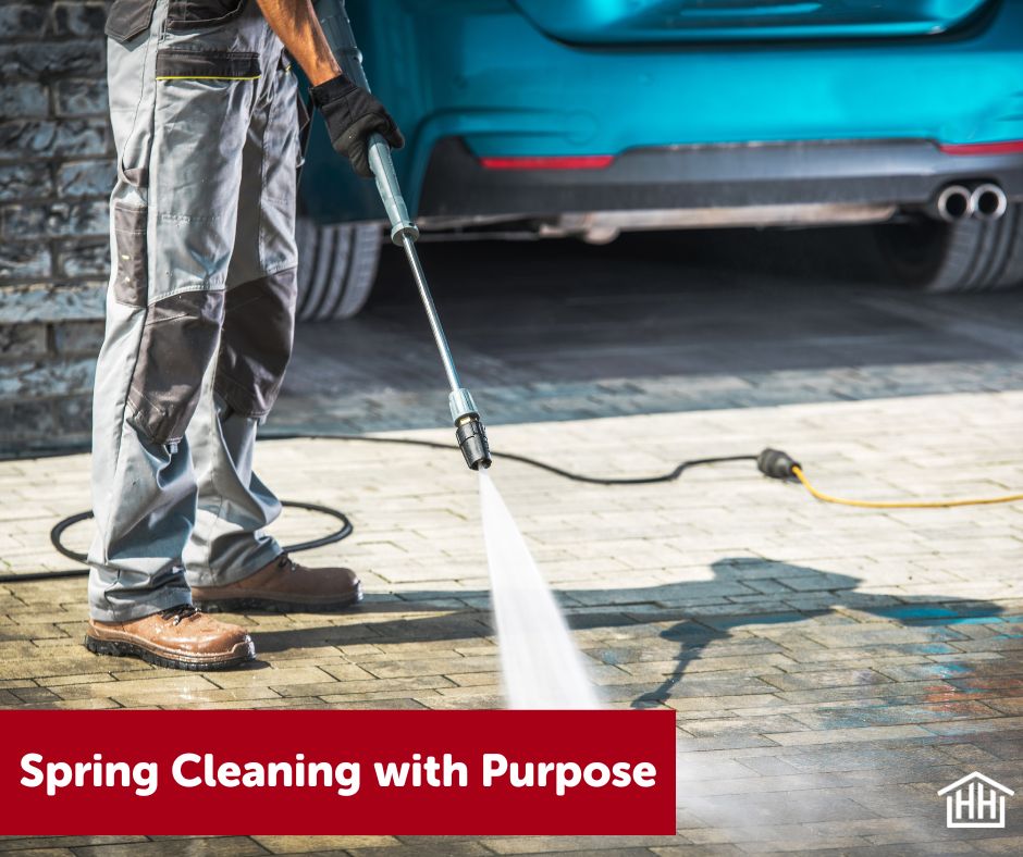 pressure washing driveway
